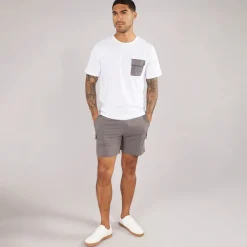 New JACK & JONES Herre Pocket Sæt /​ Castlerock Hvid