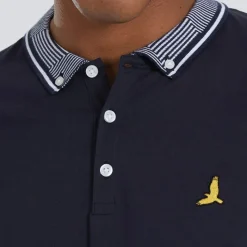 Sale Brave Soul Herre Polo skjorte Navy Marineblå