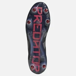 adidas Herre Predator Elite LL Snørebåndsløse Stealth Victory Pack SG Blød Bund Fodboldstøvler Core Black/​Grey Four/​Lucid Red