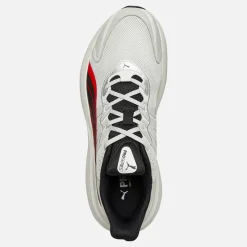 Clearance Puma Herre Pulse Pro Neutral Støddæmpet Løbesko Feather Gray/ Black/For All Time Red Flerfarvet
