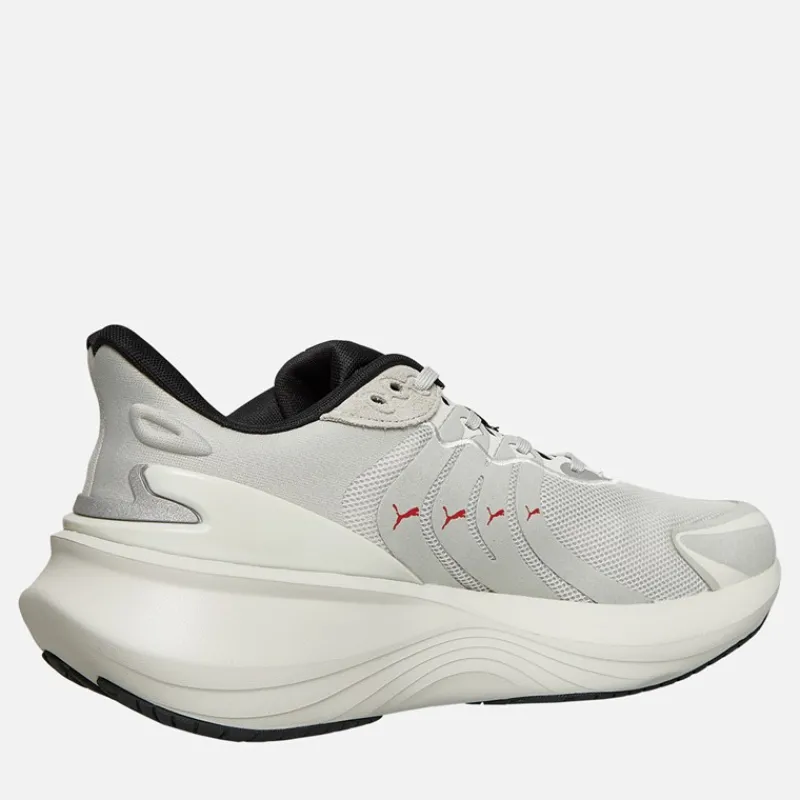 Clearance Puma Herre Pulse Pro Neutral Støddæmpet Løbesko Feather Gray/ Black/For All Time Red Flerfarvet