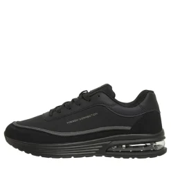Hot French Connection Herre PU/Suede Sneakers Sort