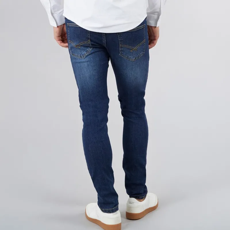 Sale Bench Herre Ralemo Skinny Jeans Darkwash Blå