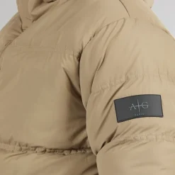 Avant Garde Herre Rawlins Puffer Jakke Mink Lysebrun