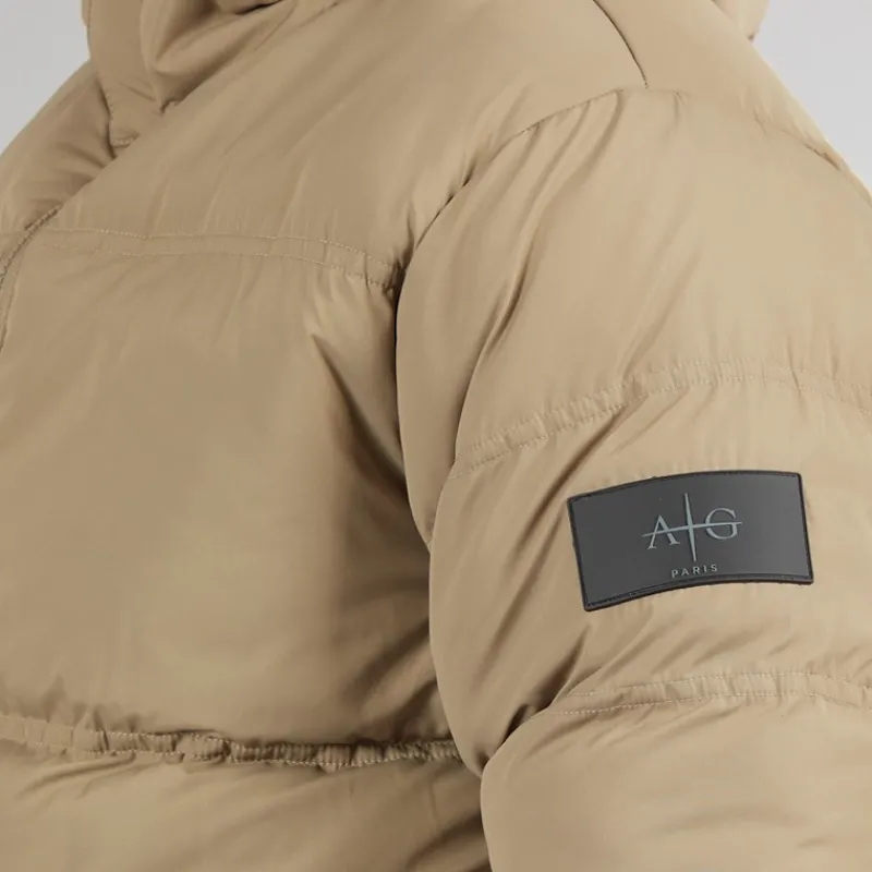 Avant Garde Herre Rawlins Puffer Jakke Mink Lysebrun