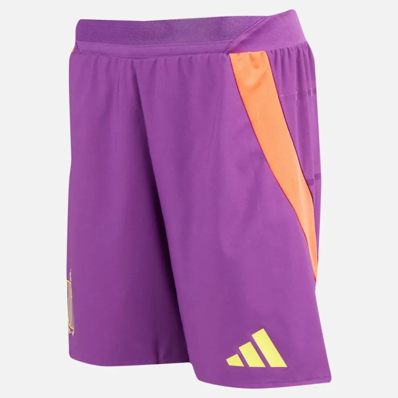 Sale adidas Herre RBFA Belgien 24/25 Autentiske udebane shorts Glory Purple
