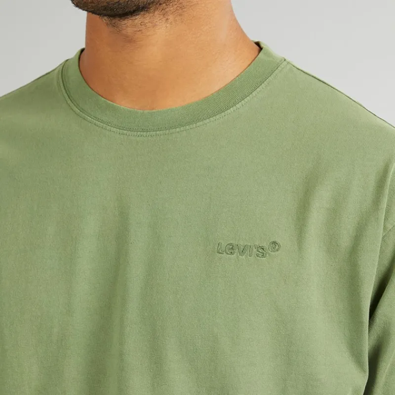 Levi's Herre Rød Tab Vintage T-shirt Garment Dye Vineyard Grøn