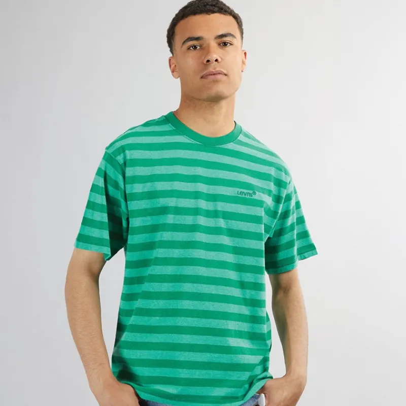Outlet Levi's Herre Red Tab Vintage T-Shirt Bardo Stripe Shady Glade