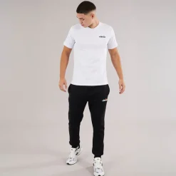 Discount Ellesse Herre Retanna Ryg Logo T-shirt /​Sort Hvid