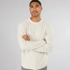 Outlet JACK & JONES Herre Rice Strikket Jumper Havre beige
