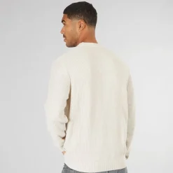 Outlet JACK & JONES Herre Rice Strikket Jumper Havre beige