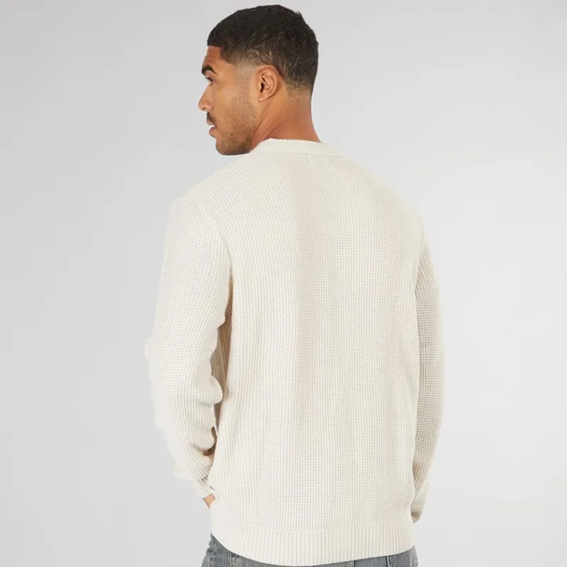 Outlet JACK & JONES Herre Rice Strikket Jumper Havre beige