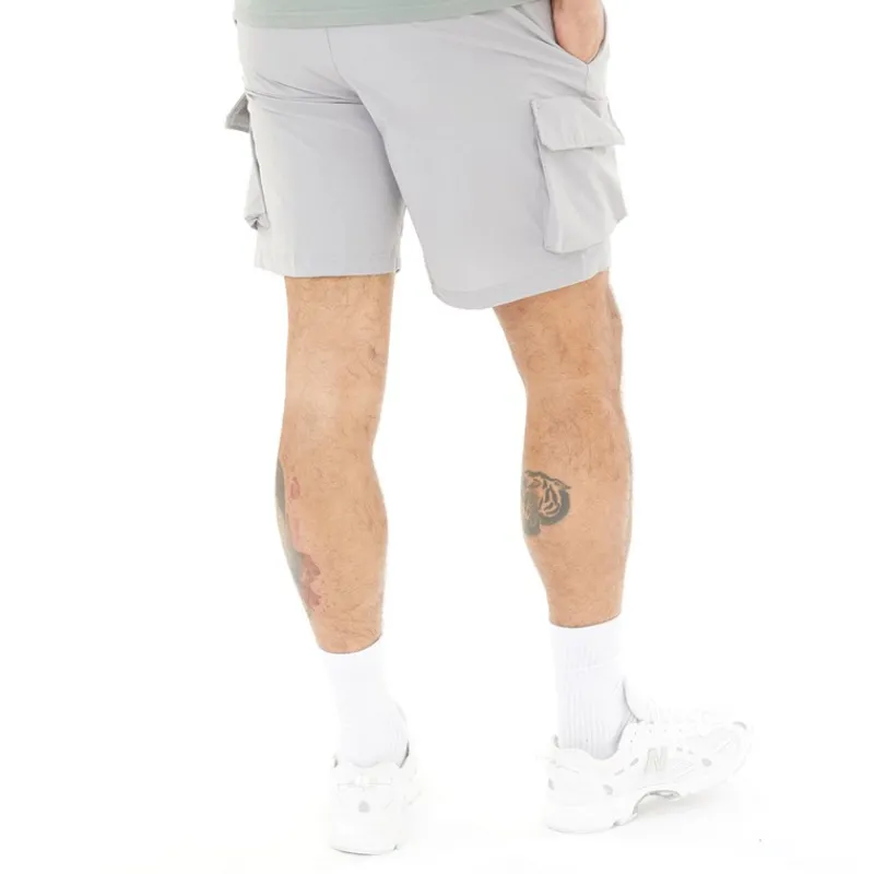 New Closure London Herre Ripstop Utility Tech Shorts Isgrå Grå