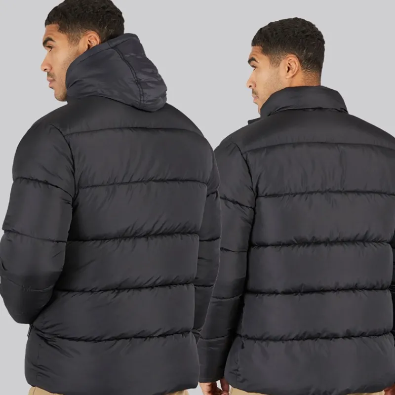Outlet French Connection Herre Row Mellemlag Fleece Jakke Sort