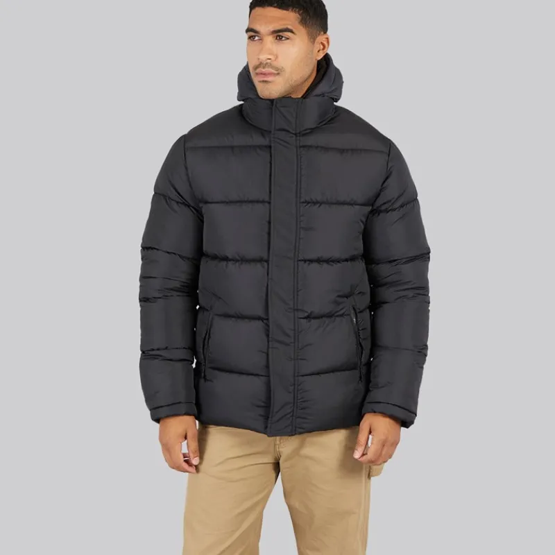 Outlet French Connection Herre Row Mellemlag Fleece Jakke Sort