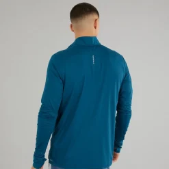 Discount Puma Herre Run Favorit 1/​4 Zip Løbe T-shirt Ocean Tropic Blå