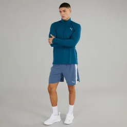 Discount Puma Herre Run Favorit 1/​4 Zip Løbe T-shirt Ocean Tropic Blå