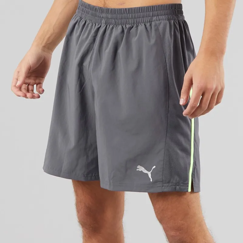 Best Puma Herre Run Favorite Velocity 7 Tommer Løbeshorts Galactic Gray Grå