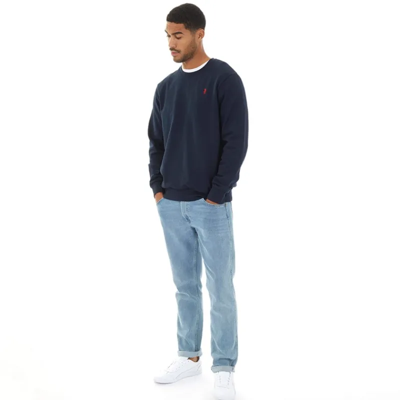 Sale MCS Herre Rundhals Sweatshirt Mørk Safir