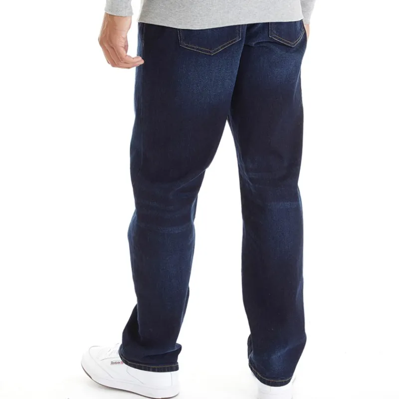 Outlet Duck and Cover Herre Rushawn Jeans med afslappet pasform Mørk vask Mørkvasket denim