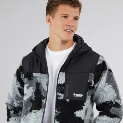 Discount Bench Herre Sableo Fleece Hættetrøje Sort camo