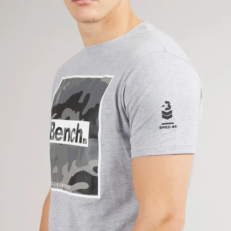 New Bench Herre Sanlo T-shirt og shorts sæt Grå Melange Grå