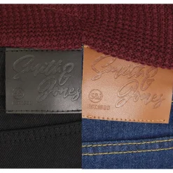 Clearance Smith And Jones Herre Sazzi To-pak Straight Fit Jeans Sort/Mørk Vask Flerfarvet