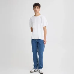 Sale Solid Herre Sdryder Denim Jeans Middle Blue Denim Mellemblå