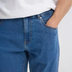 Sale Solid Herre Sdryder Denim Jeans Middle Blue Denim Mellemblå