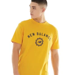 New Balance Herre Seasonal Graphic T-shirts Gul