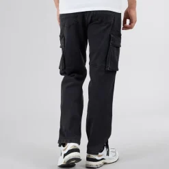 Best Bench Herre Serian Cargo Jeans Vasket Sort