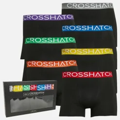 Online Crosshatch Herre Sette Styk Syv-Pakke Boxer Shorts Assorterede