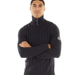 Outlet JACK & JONES Herre Shane Strikket Trøje Blå Blazer Mørk marineblå