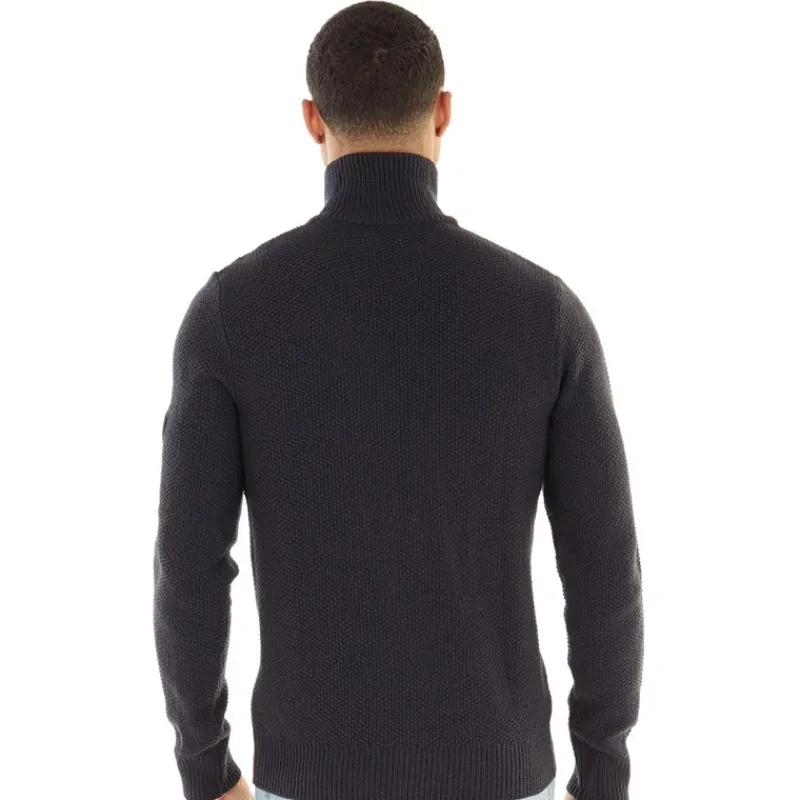Outlet JACK & JONES Herre Shane Strikket Trøje Blå Blazer Mørk marineblå