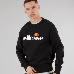 Clearance Ellesse Herre Sikanni Sweatshirt Sort