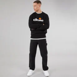 Clearance Ellesse Herre Sikanni Sweatshirt Sort