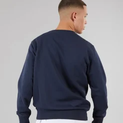 Outlet Ellesse Herre Sikanni Sweatshirt Navy Marineblå