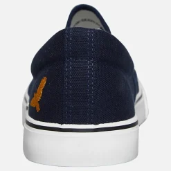 Discount Brave Soul Herre Skate Eagle Lærredgummisko Marineblå
