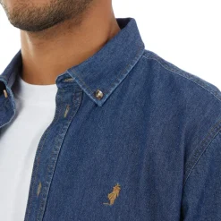 Outlet MCS Herre Skjorte med Knapper Denim