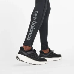 New New Balance Herre Sleek NB Dry Reflekterende Løbe Tight Leggings Sort