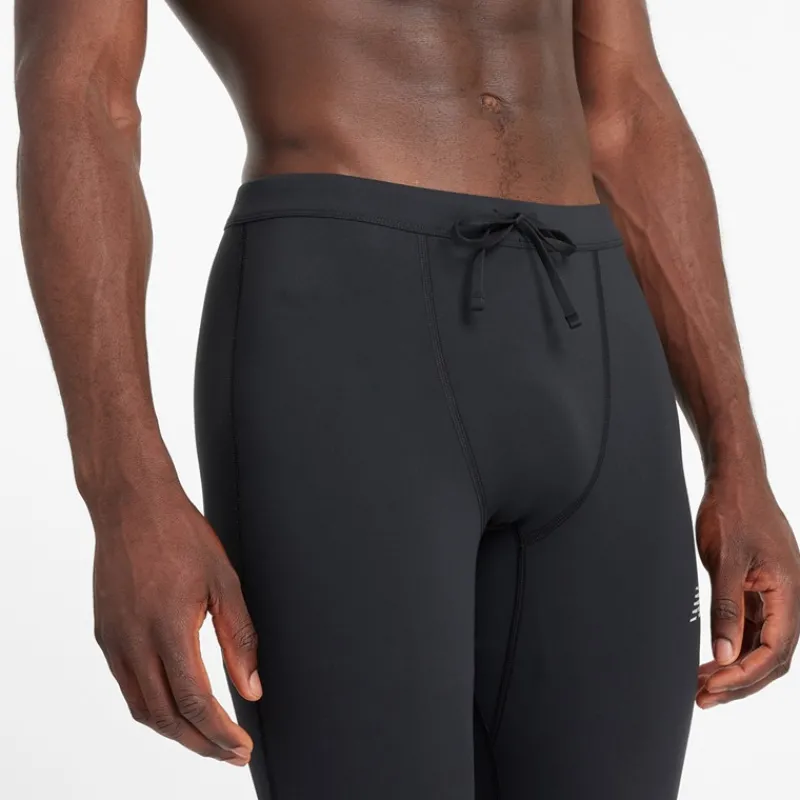 New New Balance Herre Sleek NB Dry Reflekterende Løbe Tight Leggings Sort