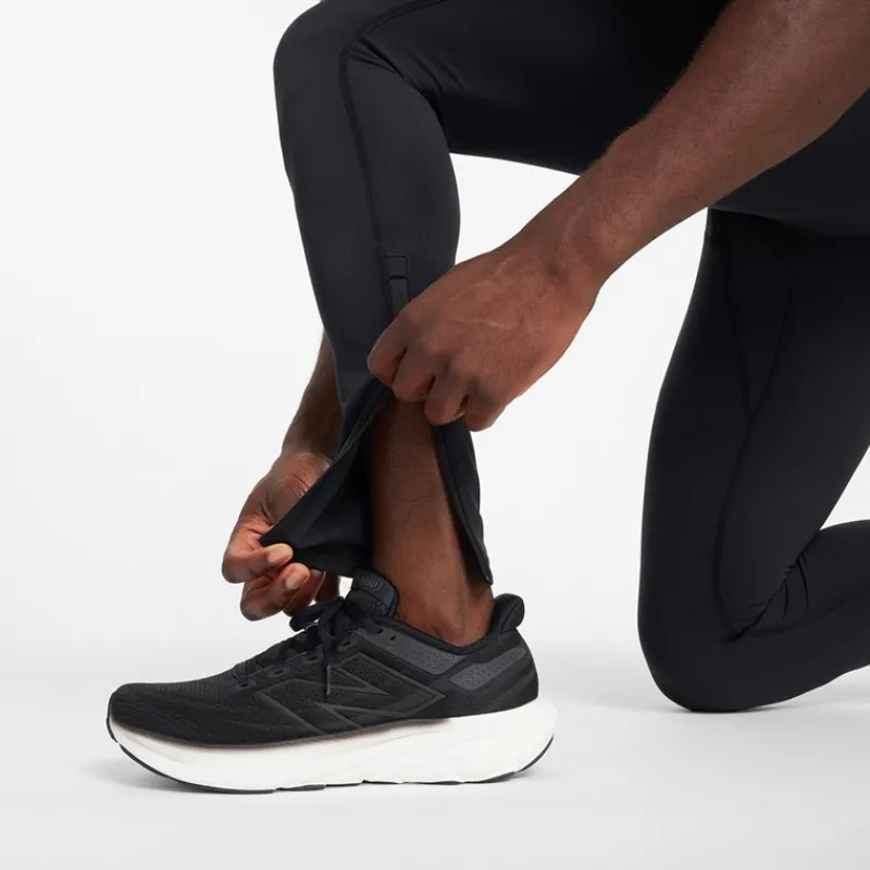 New New Balance Herre Sleek NB Dry Reflekterende Løbe Tight Leggings Sort