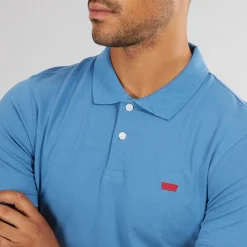 Outlet Levi's Herre Slim Polo Shirt Federal Blue Blå