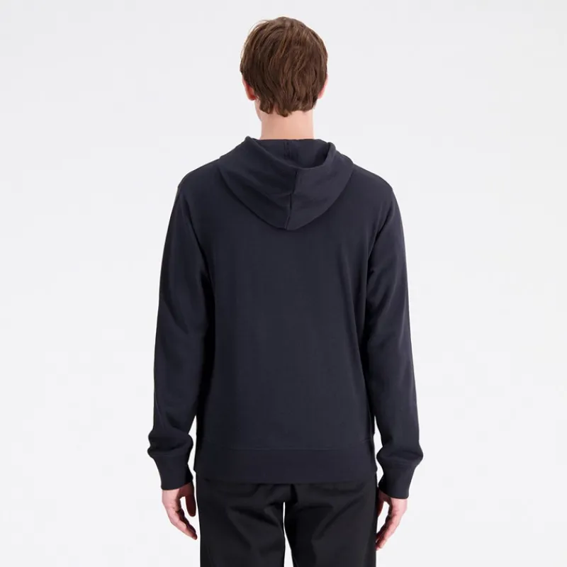 Discount New Balance Herre Sport Logo Hættetrøje Sort