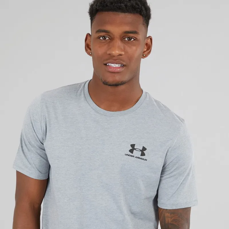 Sale Under Armour Herre Sportstyle T-Shirt Lys Grå Mergel Lysegrå Mergel