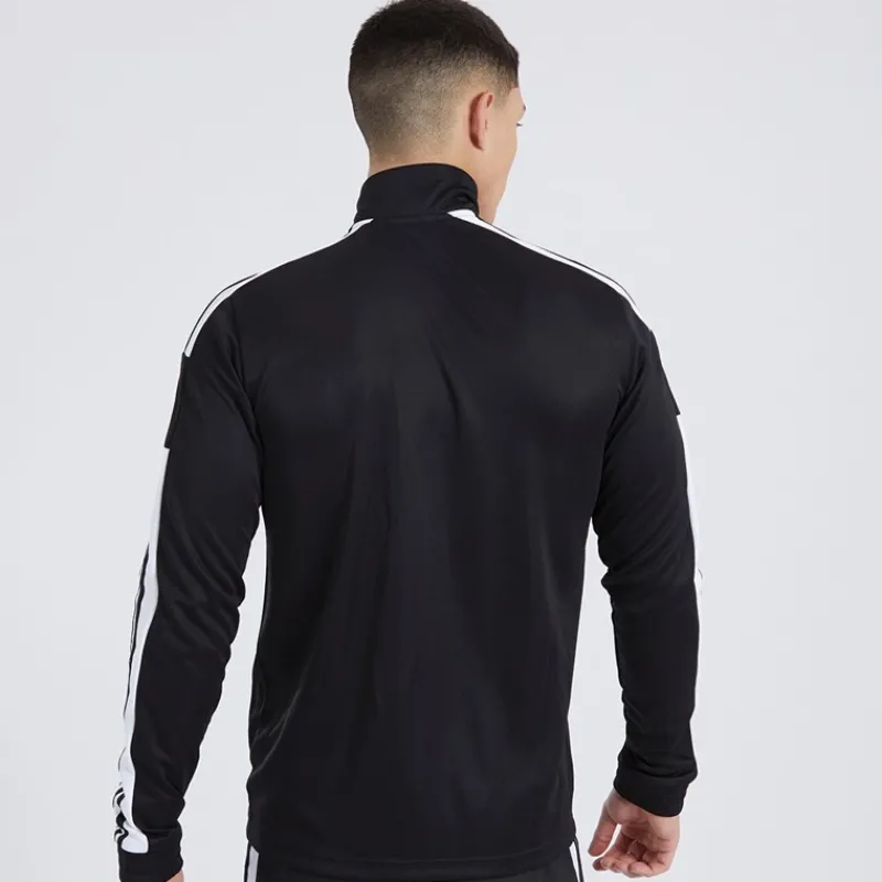 New adidas Herre Squadra 21 1/4 lynlås træningstop /Hvid Sort