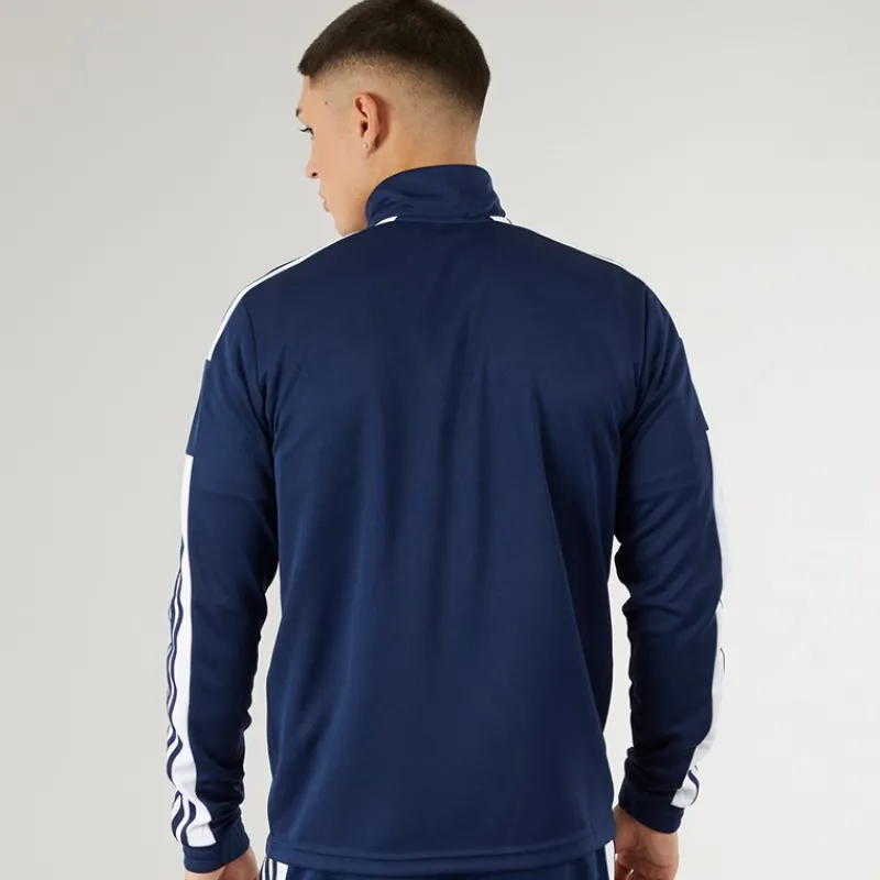 New adidas Herre Squadra 21 1/4 Zip træningstop Navy/Hvid