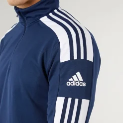 New adidas Herre Squadra 21 1/4 Zip træningstop Navy/Hvid