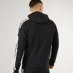 Best adidas Herre Squadra 21 Pullover Sweat Hættetrøje Sort/​Hvid
