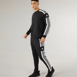 adidas Herre Squadra 21 Sweatshirt Sort/Hvid